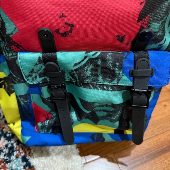 Herschel x Andy Warhol limited edition multicolored flower print backpack - Picture 5 of 7